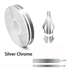 32Feet Vinyl Pinstriping Pin Stripe Double Line Car Tape Decal Sticker 1/6" 1/12