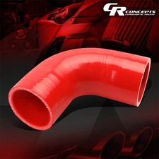 2" 5MM 90 DEGREE ELBOW TURBO/INTERCOOLER/INTAKE PIPE SILICONE COUPLER HOSE RED