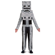 Kids Classic Minecraft Skeleton Jumpsuit Costume - Morris Costumes