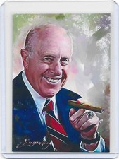 Red Auerbach #4  Art Card Limited 44/50 Edward Vela Signed  Celtics HOF