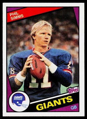 Phil Simms, 1984 Topps, #320, New York Giants,