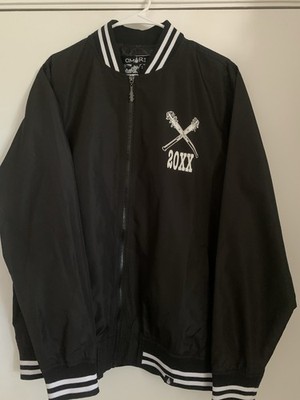 Omori Hooligans Faraway Town Black And White Bomber Jacket Size Large