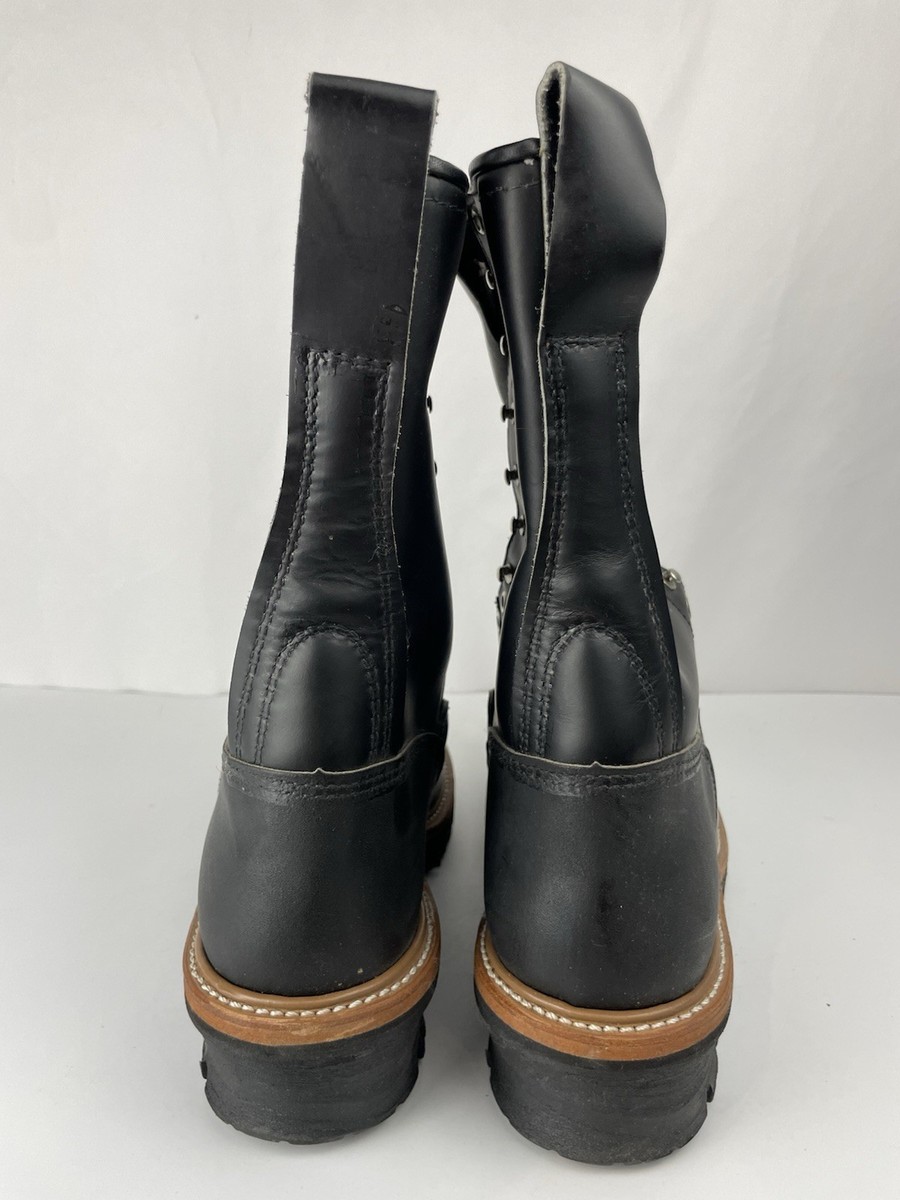 Red Wing 2210 Steel Toe Black Lineman Pole Climber Boots Men's