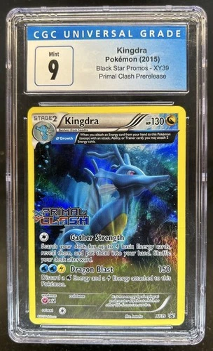 2015 Pokemon XY Promos Primal Clash Kingdra Prerelease #XY39 CGC 9 Mint
