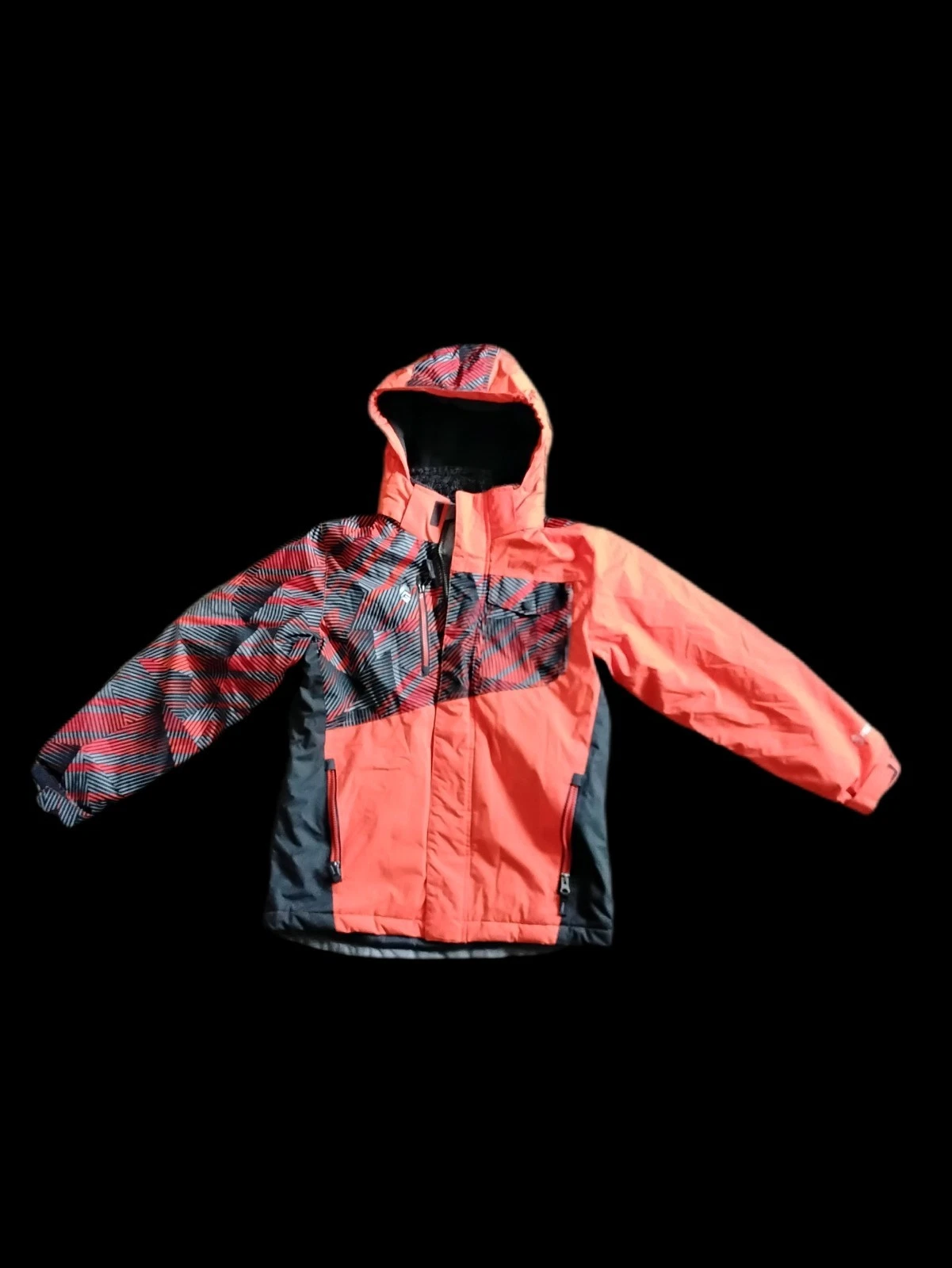 Free Country All Season Outdoor Jacket Orange and Gray Youth Size Large 10/12