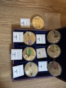 Mysteries of the World Boxed Set of 6 Commemorative Medals w/COA With Bonus Coin