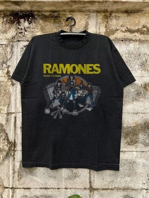 Ramones Road To Ruin T-shirt, Unisex Black Cotton T-shirt, Size S-5XL