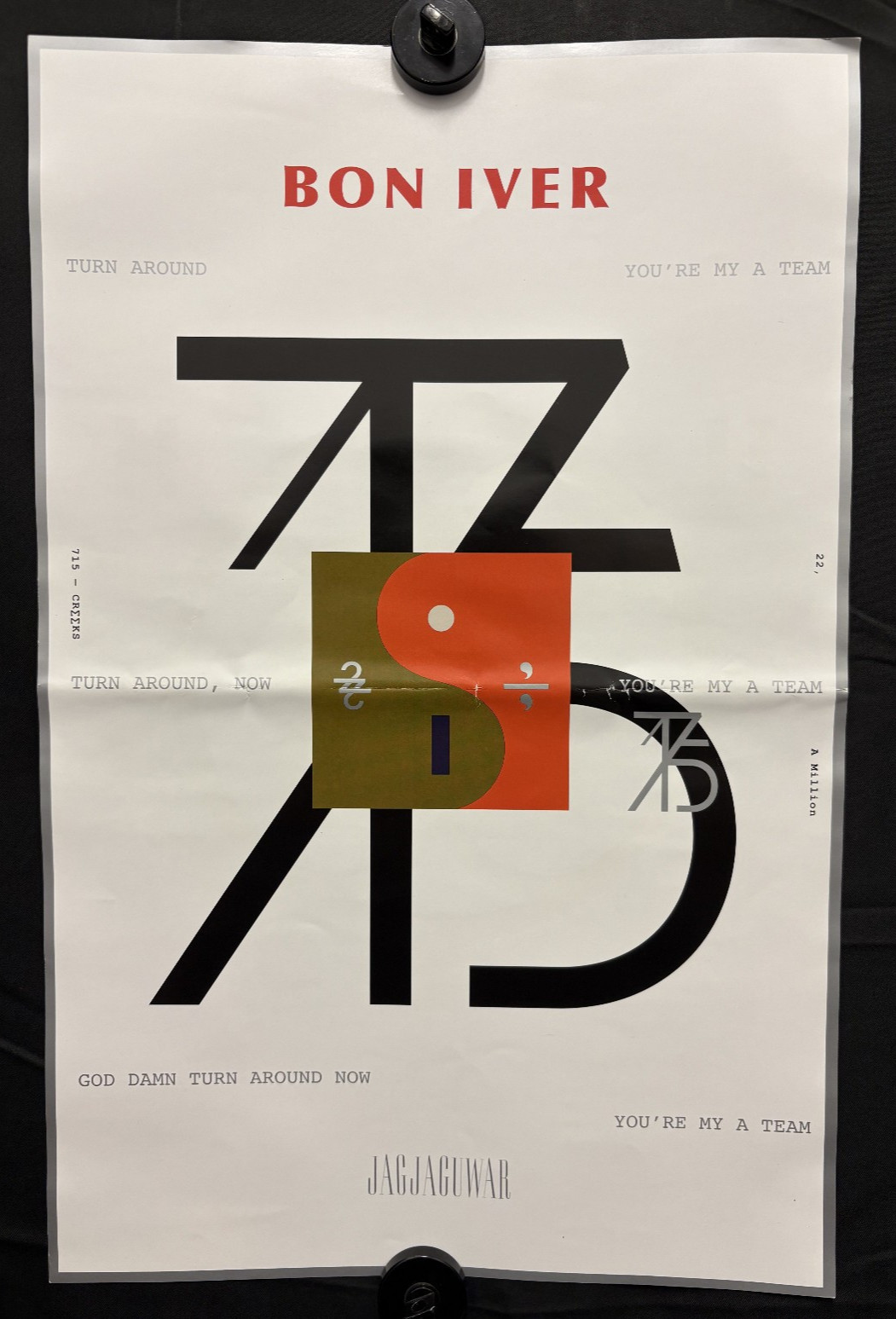 22, A Million - 2021 Album Promo Double Sided Poster Flat 11" X 17"