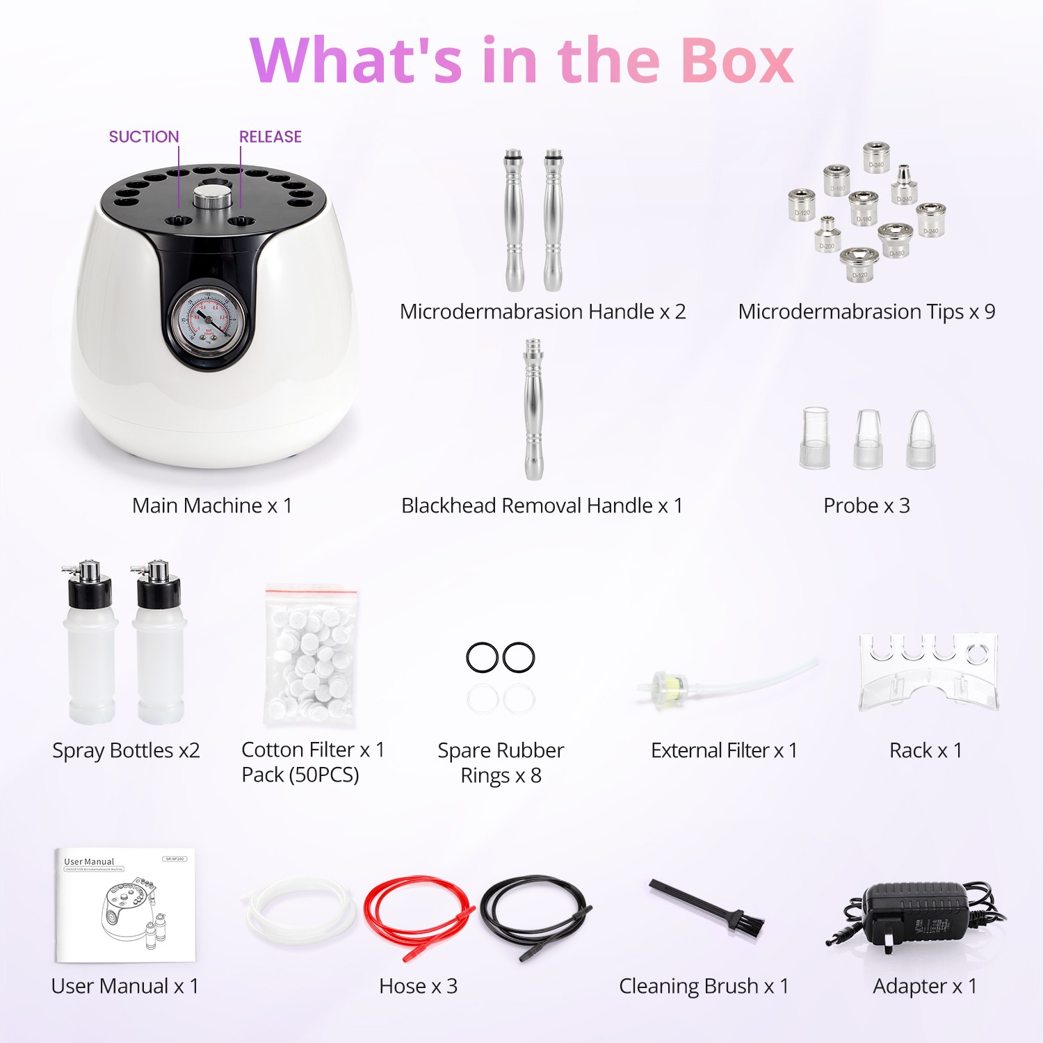 3 In 1 Diamond Microdermabrasion Exfoliation Blackhead Remover Tool