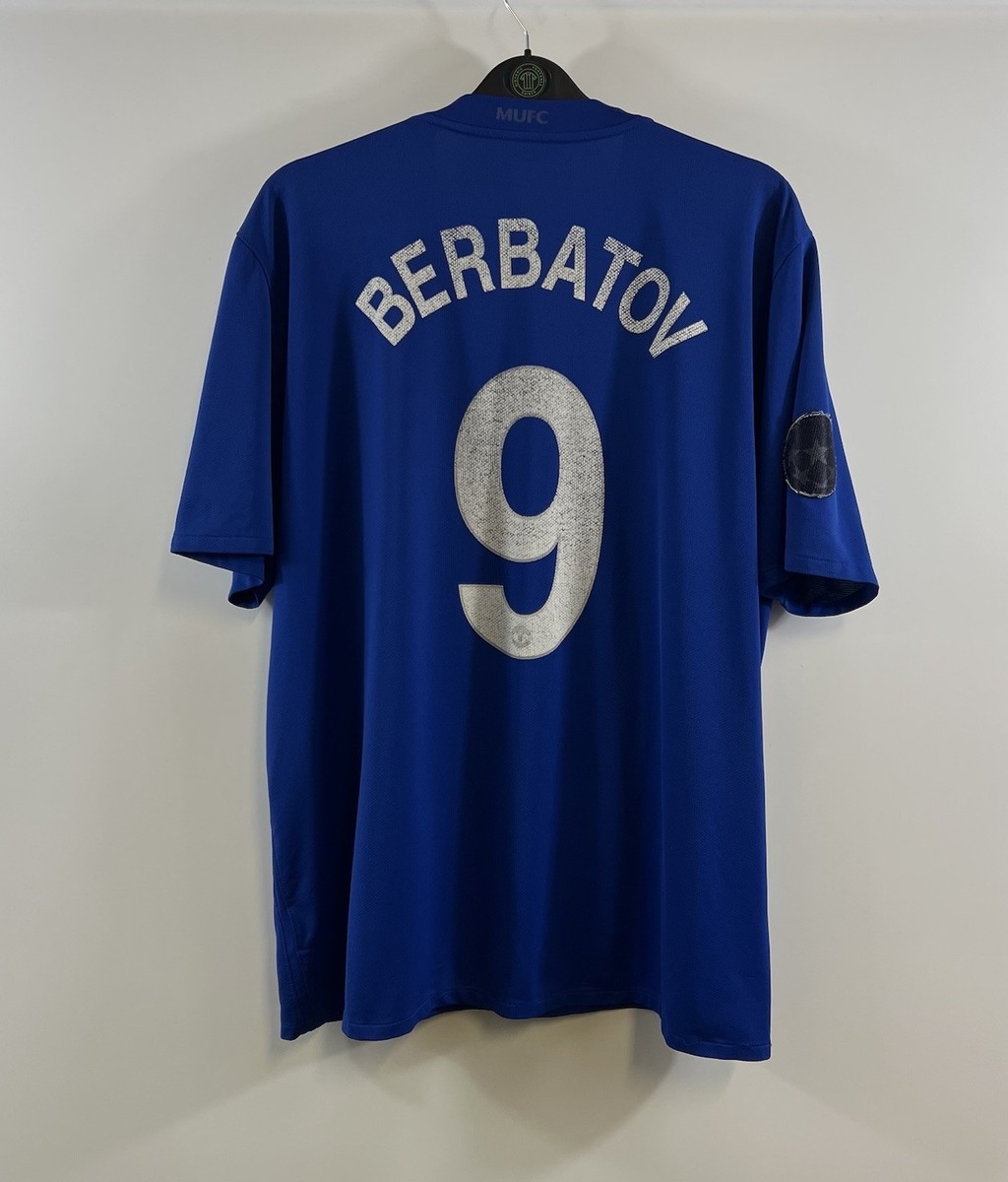 Manchester United Berbatov 9 Third Football Shirt 2008/09 Adults