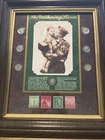 7 Mercury Dime Collection in “Gathering Storm” Frame With WWII Era Stamps