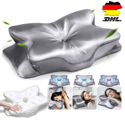 Memory Foam Nackenkissen Ergonomisch Seitenschläfer Rückenschläfer Bauchschläfer