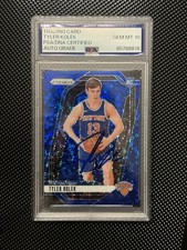 2024-25 Panini Prizm Tyler Kolek Blue Fastbreak Disco Prizm PSA 10 Auto /150 RC