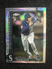 2025 Topps Chrome Update Series - Rhylan Thomas #USC185 Refractor (RC) Mariners