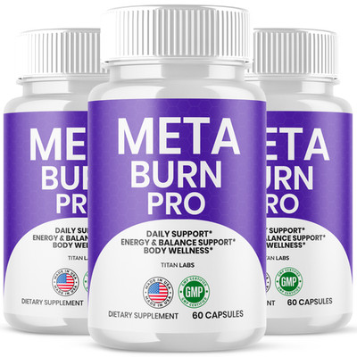 (3 Pack) Meta Burn Pro Advanced Energy & Fitness Formula MetaBurnPro 180 Capsule