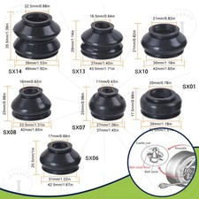 14 Auto Spurstangenkopf Gummi Manschette Universal Kugelgelenk Traggelenk Schutz