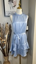 Speechless Dress Blue  Size Large  Ruffle Detail