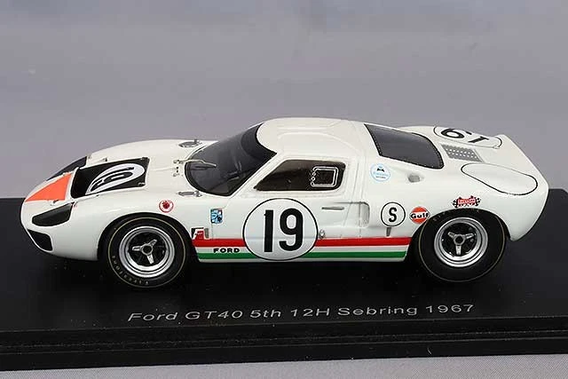 Spark US252 1/43 GT40 #19 5TH 12H SEBRING 1967 N. VACCARELLA - U. MAGLIOLI - Imagen 2 de 4