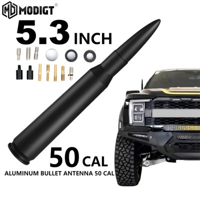 Durable 5.3'' Blacky CAR SHORT BULLET ANTENA MAST RADIO For FORD F150 2011-2024