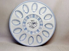 Louisville Stoneware Gaggle Of Geese 13.5” Egg Tray Plate Pottery Vintage EUC