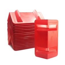 ENJ 20 Pack Flatbed Edge Protectors for Cargo Loads Corner 10.55", Red