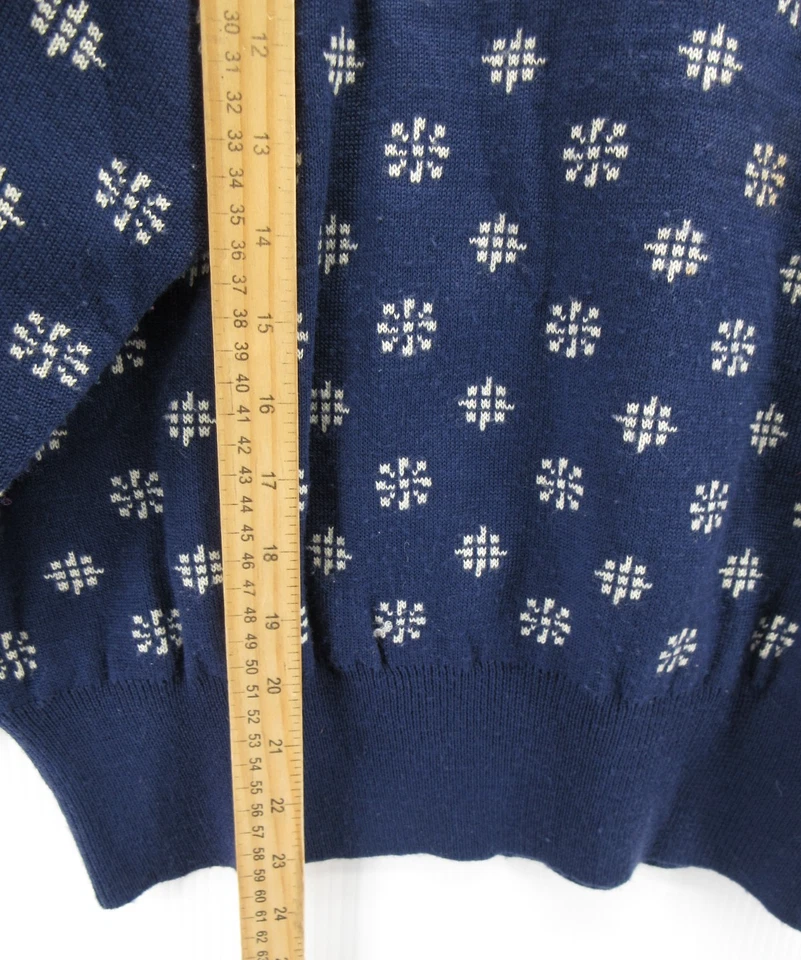 Suéter De Colección Obermeyer Mujer Medio Azul Lana 1/4 Cremallera Nórdico Isla Justa Esquí Foto 4 de 4