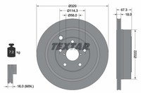 2Er-Set 2Er Set Bremsscheibe Textar 92255903 Subaru 26700XA00A