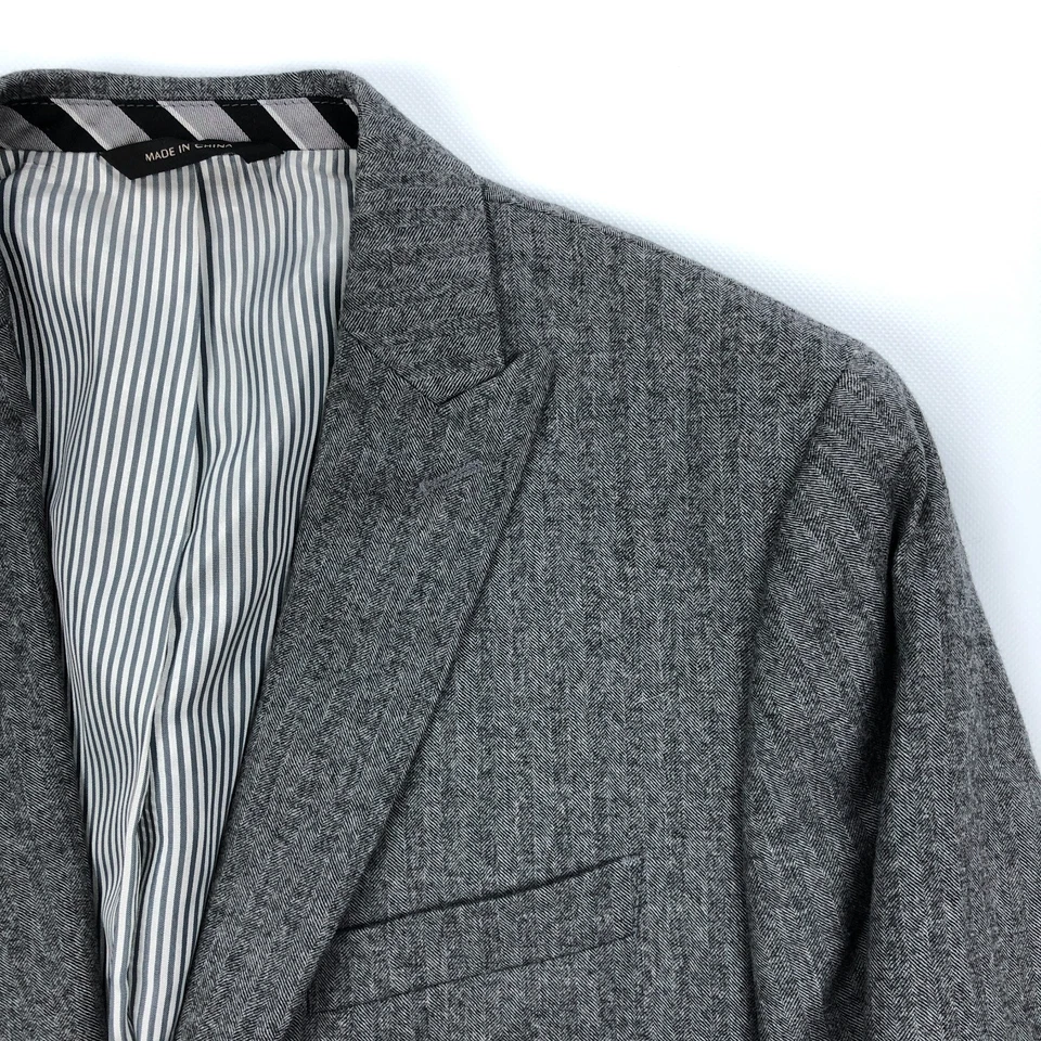 Banana Republic 38R 31x32 Slim Fit Wool Marzotto Men Jacket Pants Suit Peak - Image 3 of 4