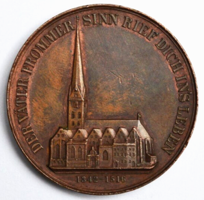 Kathedrale Art Krippen-Medaille Mit Pferd – Blau, 2–1/2 X 2 Zoll, Mit Aufhängeband