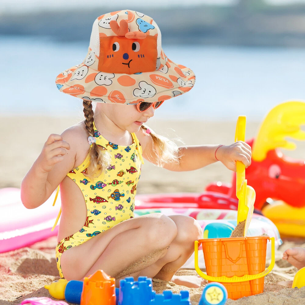 kid bucket hat toddler Sun Protection Hat Girls Hats Summer Beach Sun Hats