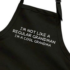 Aprons Full Length Pocket Gift I'm Not Like A Regular Grandma I'm A Cool Grandma