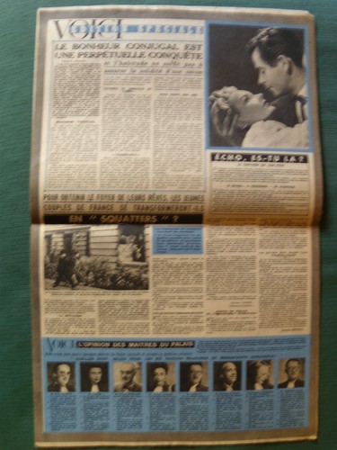 VOICI  no 16 , le magazine du bonheur - 15 novembre 1946 - special JEUNES MARIES - Picture 2 of 2