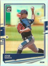 2020 Donruss Optic Jose Berrios Silver Prizm SP Toronto Blue Jays