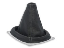 SCHALTMANSCHETTE FUR HYUNDAI SANTA FE I 2000-2006 SCHALTSACK LEDER NAHT GRAU