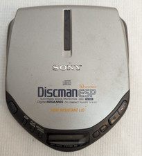 Sony D-E301 Discman ESP Mega Bass Portable CD Player Tested ASIS Parts or Repair