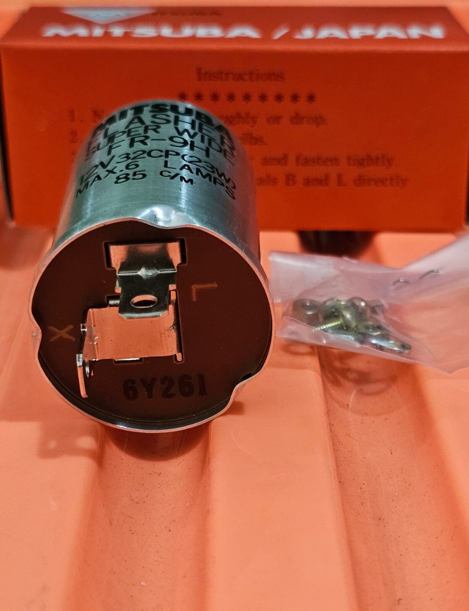 MITSUBA SUPER WIDE FLASHER BLINKER TURN SIGNAL RELAY 2 PINS