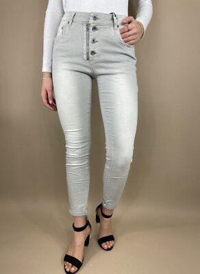 ITALY Jeans 3D DEMIN Jeans GR.L 3D- 68193 grau   TRENDY mega