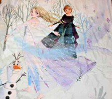 L7 WOW NWOT Disney FROZEN Reversible TODDLER Bed Microfiber Comforter Blanket