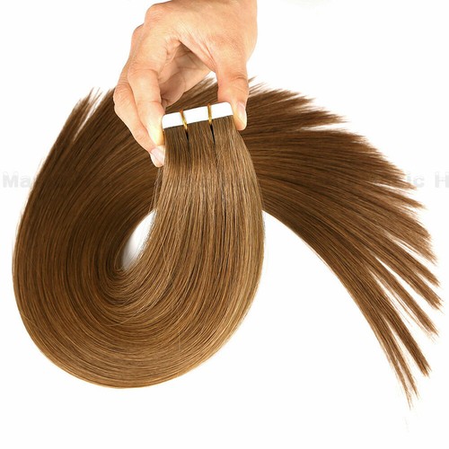 Extensiones de Cabello Invisible Cinta Adhesivo Piel Tramas Remy Cabello Ruso Coloreado - Imagen 36 de 101