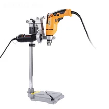 Double-hole Electric Drill Holder/Stand Bench Press Power Tool Clamp Bracket New