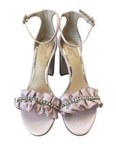 Jewel Badgley Mischka Women's Deva Evening Sandals Pink Size 8 NIB