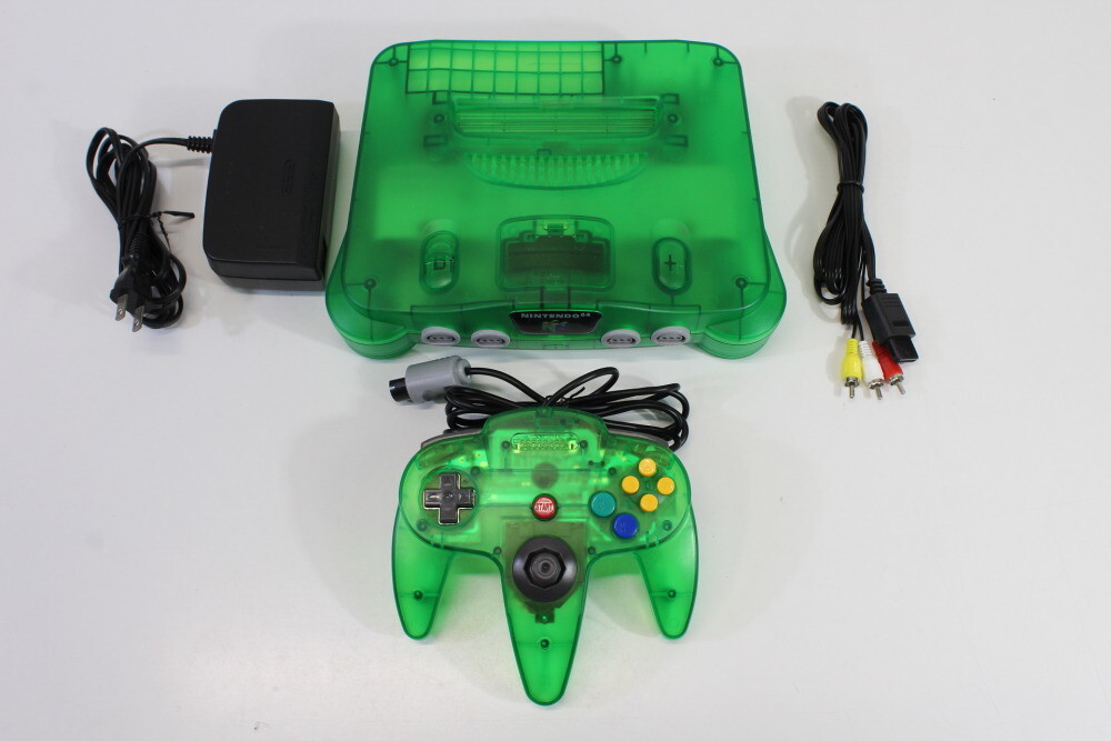 Nintendo 64 Clear Jungle Green Console NTSC REGION FREE N64