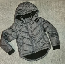 Boy's Winter Coat Puffer Sz 4 / 5 Jacket Kids Youth Jacket Grey Hooded Arizona