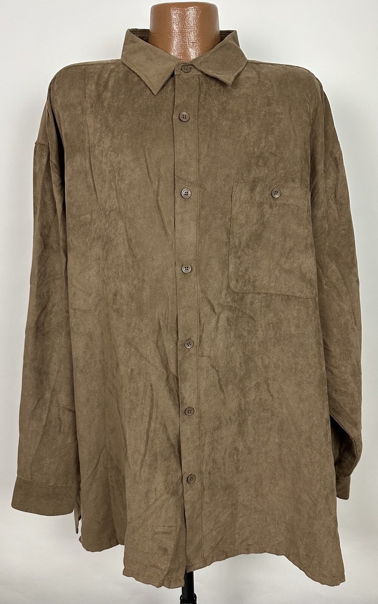 real suede over sized shirt ブラウン Helsa Suede Overshirt in Chocolate Brown | REVOLVE