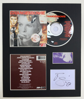 DAVID BOWIE - Signed Autographed - CHANGES - Album Display