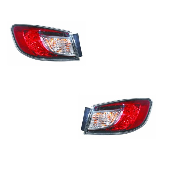 RüCkleuchten Heckleuchten Set Links Rechts FüR Mazda 3 Stufenheck BL Rot-image