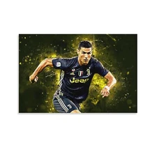 cristiano ronaldo soccer sports football Canvas Wall Art Poster Picture Print