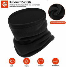 Winter Fleece Neck Warmers Windproof Balaclava Neck Covers Face Scarfs for Kids