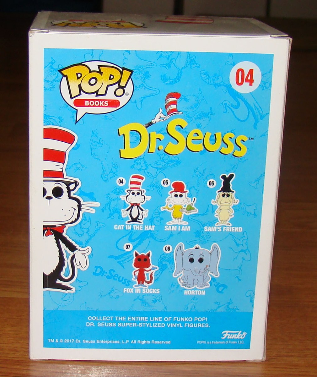 Funko POP! Books Dr Seuss #04 CAT IN HAT #05 SAM I AM #07 FOX IN