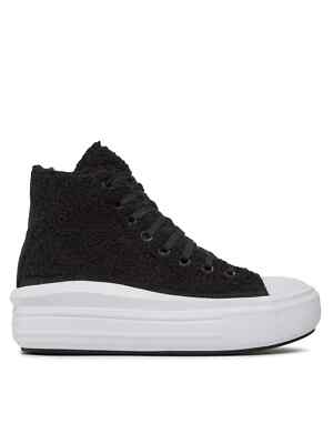 Converse Chuck Taylor All Star Cozy Move Sherpa Sneaker Schuhe in Schwarz